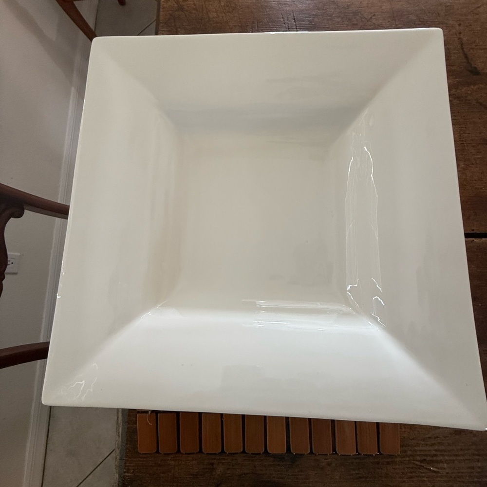 Williams Sonoma White Square Italian Serving Dish 14”